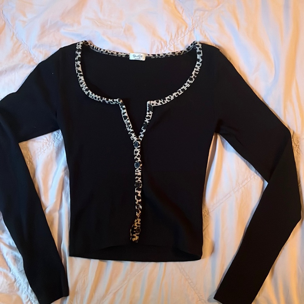 Worn once John Galt button up sweater